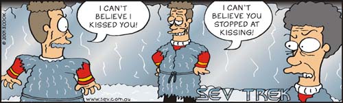 Sev Trek Comic Strip. Copyright 2000 by John Cook.